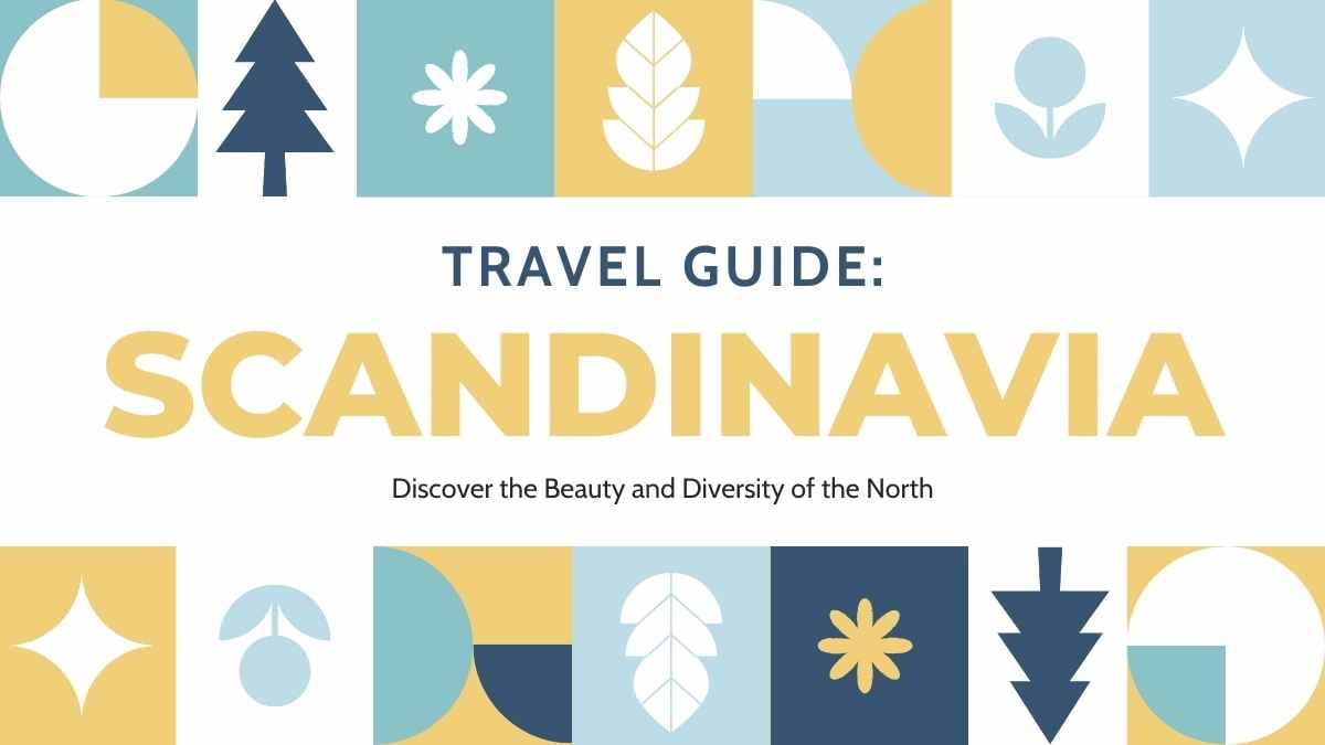 Geometric Scandinavia Travel Guide Slides Preview