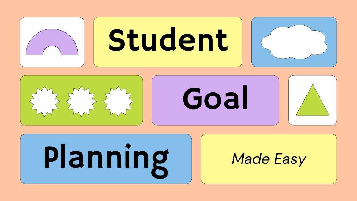 Geometric Student Goal Setting Slides Preview