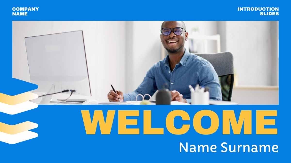 Geometric Welcome Team Member Slides Preview