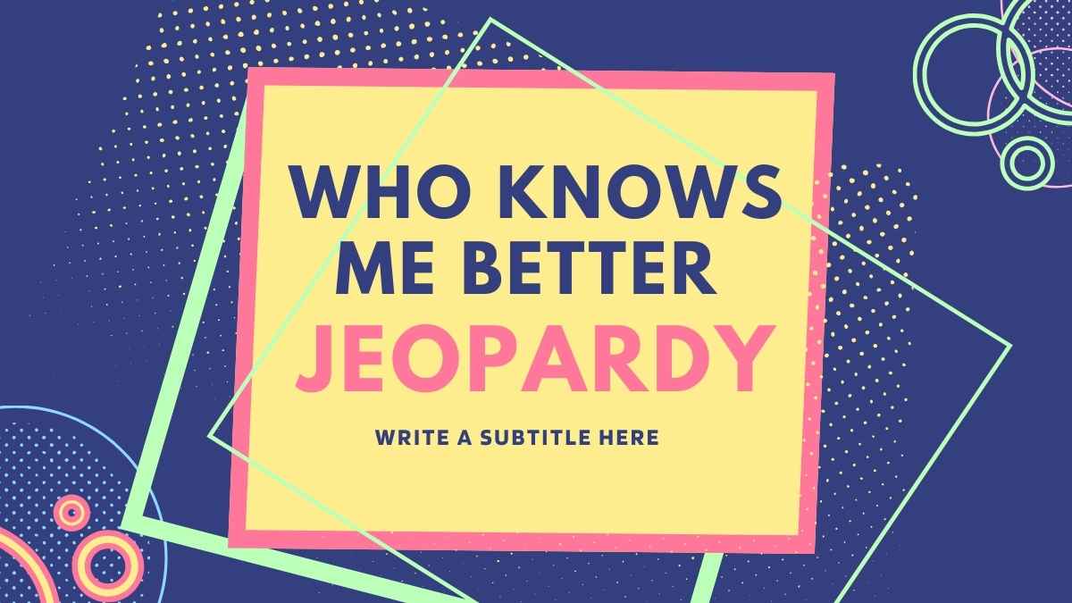 Geometric Who Knows Me Better Jeopardy Preview