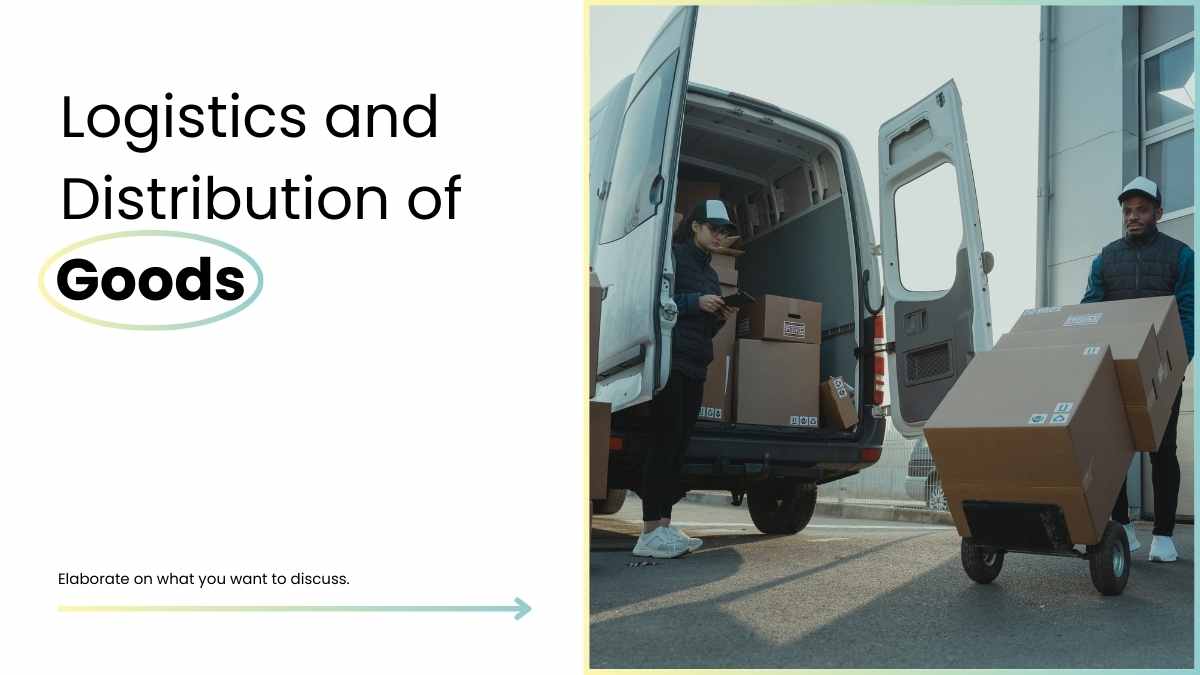 Simple Gradient Logistics and Distribution of Goods Slides Preview