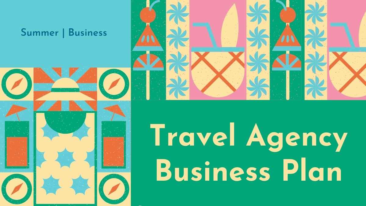 Festive Travel Agency Business Plan Slides Preview