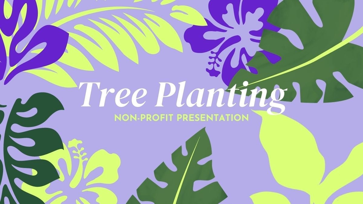 Modern Nature Tree Planting Slides Preview