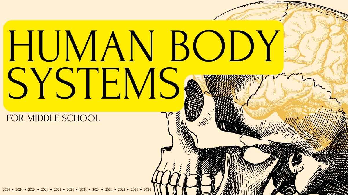 Human Body Systems Yellow Lesson Slides Preview