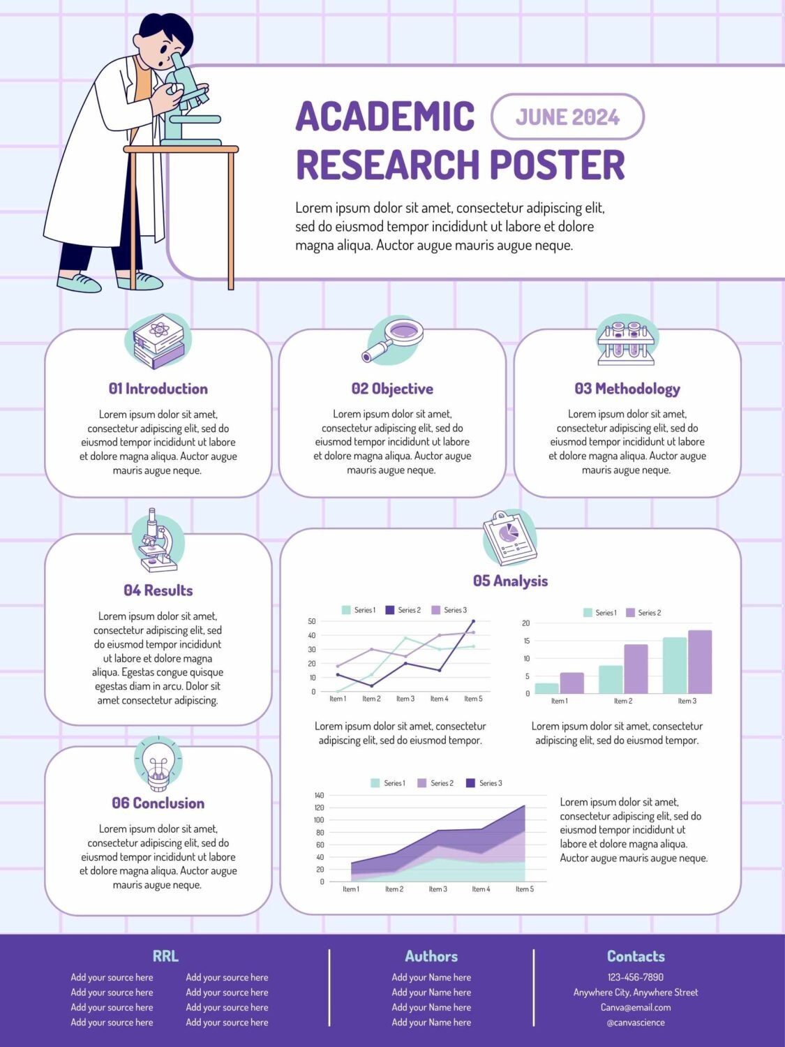 Illustrated Academic Research Poster Preview