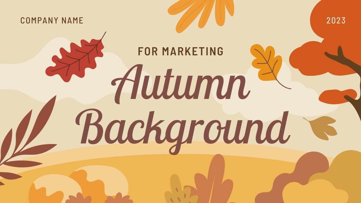 Illustrated Autumn Background Slides Preview
