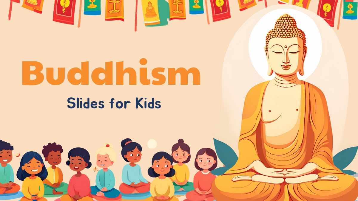 Illustrated Buddhism Slides for Kids Preview
