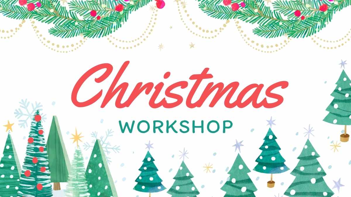 Illustrated Christmas Workshop Slides Preview
