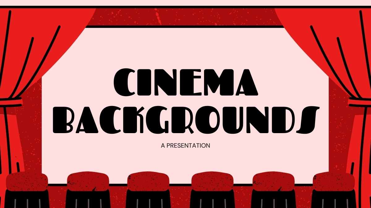 Illustrated Cinema Backgrounds Slides Preview