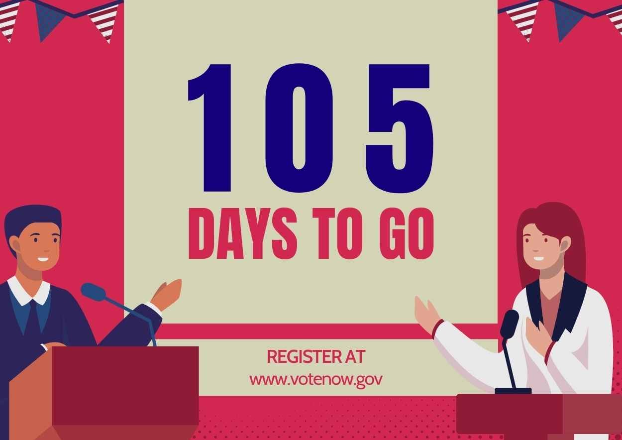 Illustrated Countdown to Presidential Election Poster Preview