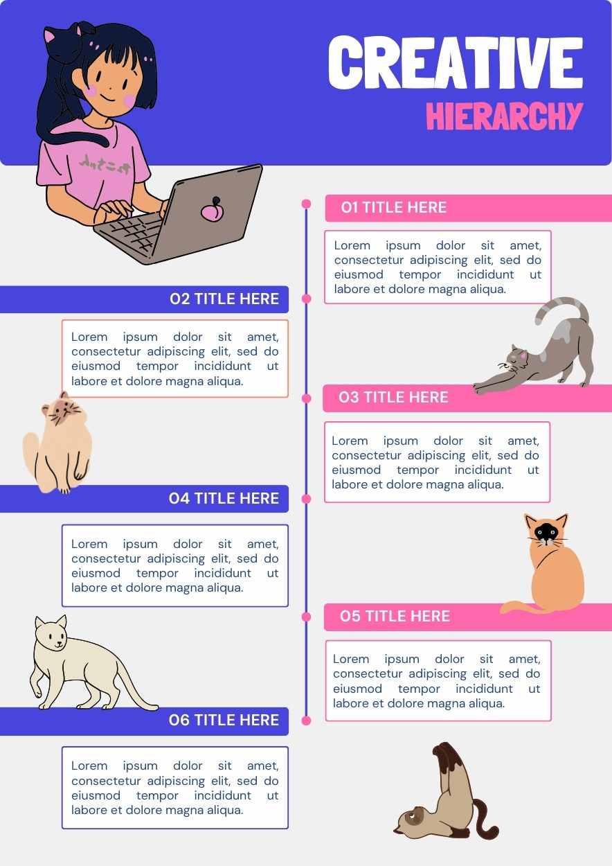 Illustrated Creative Hierarchy Infographic Preview
