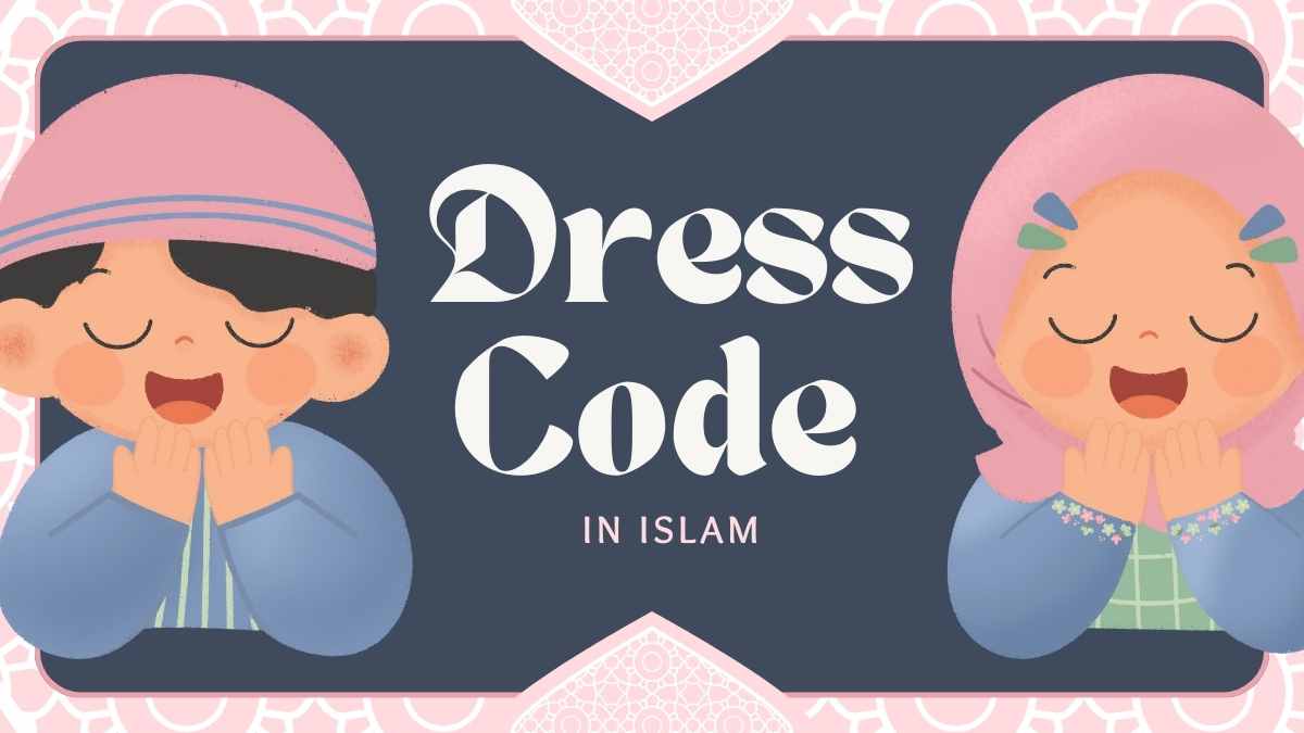 Illustrated Dress Code In Islam Slides Preview