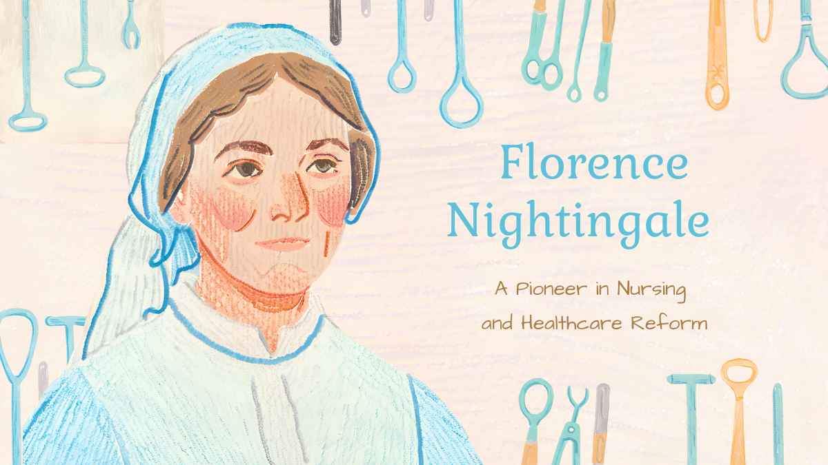 Illustrated Florence Nightingale Biography Slides Preview