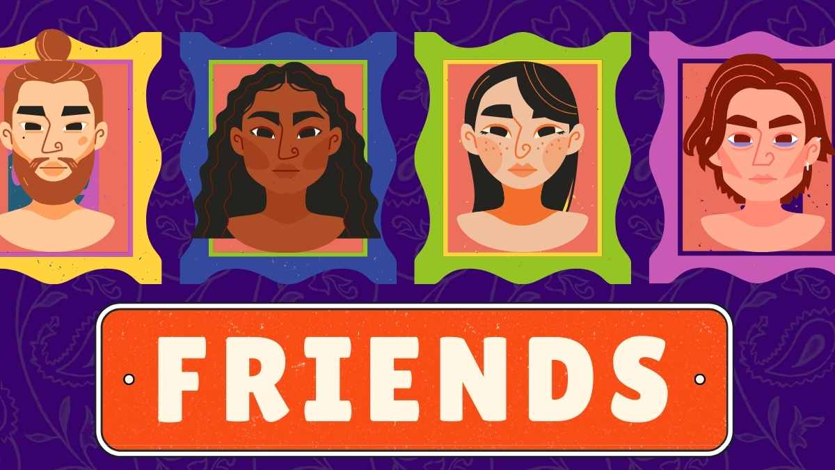 Illustrated Fun Friends Minitheme Slides Preview