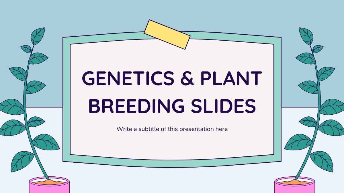 Illustrated Genetics And Plant Breeding Slides Preview