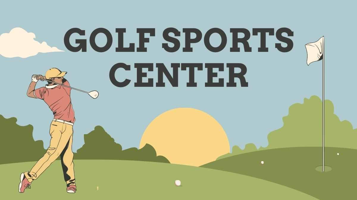 Illustrated Golf Sports Center Background Preview
