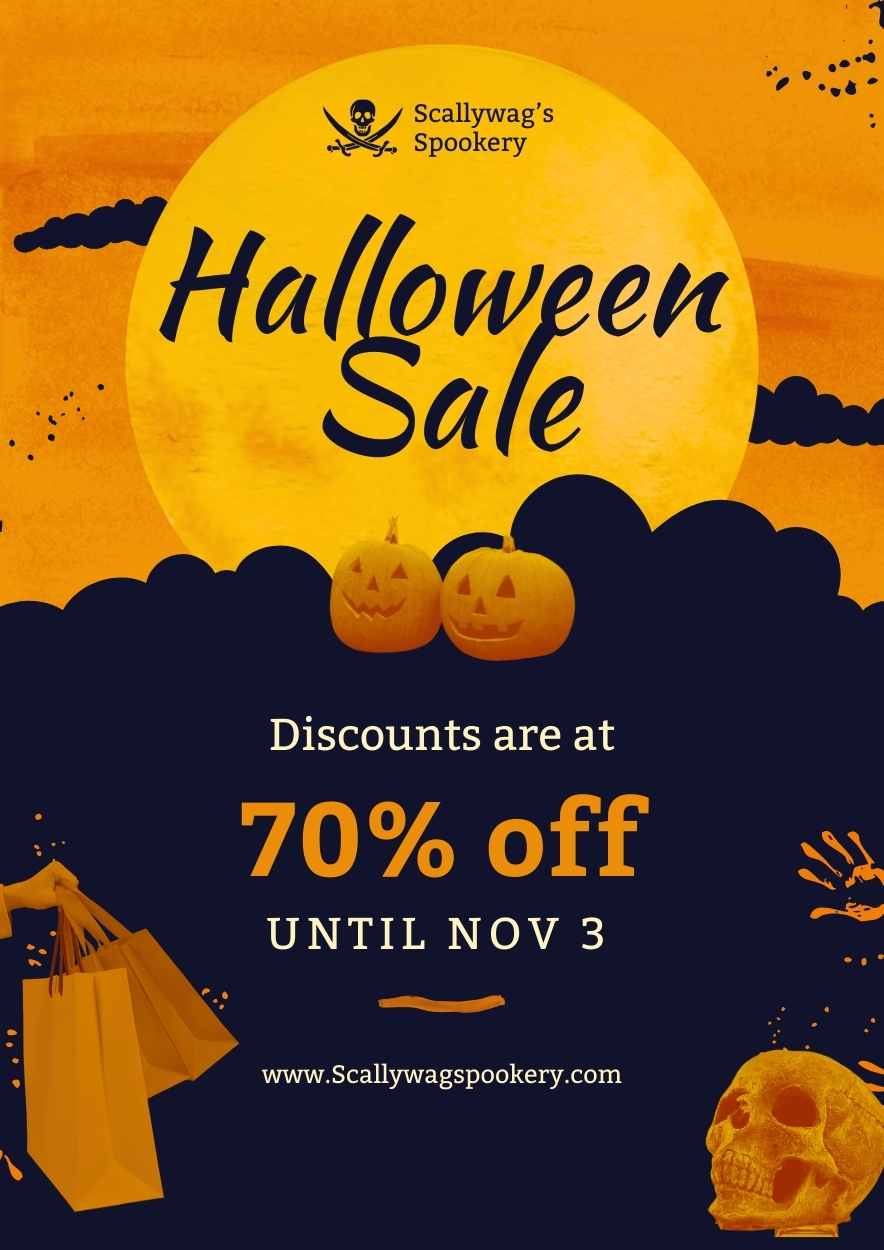 Illustrated Halloween Sale Flyer Preview