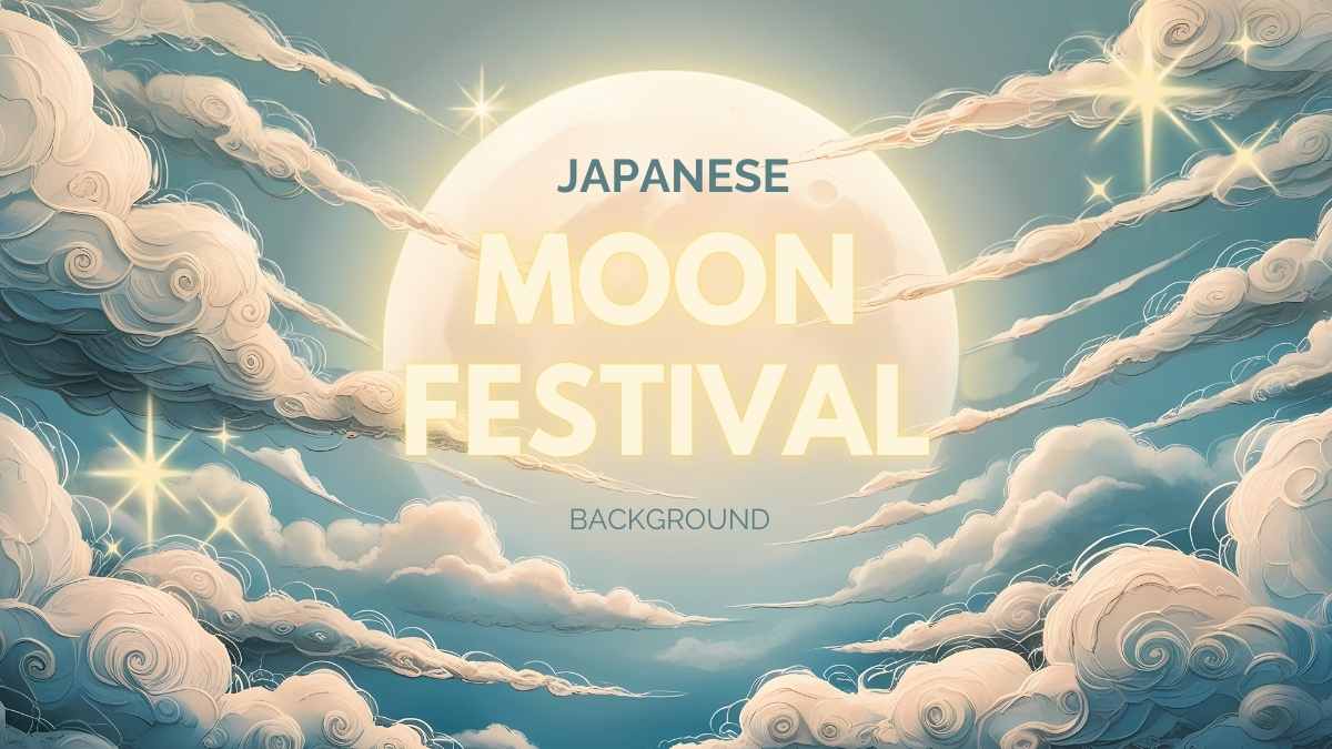 Illustrated Japanese Moon Festival Background Preview