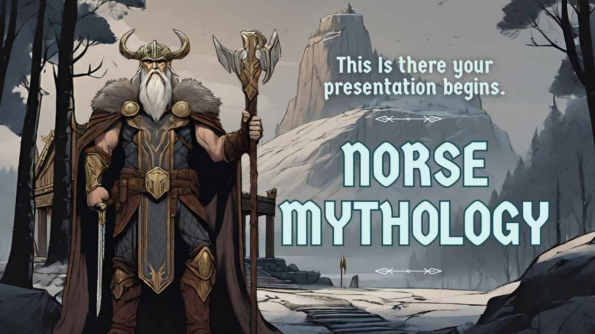 Illustrated Norse Mythology Lesson Slides Preview