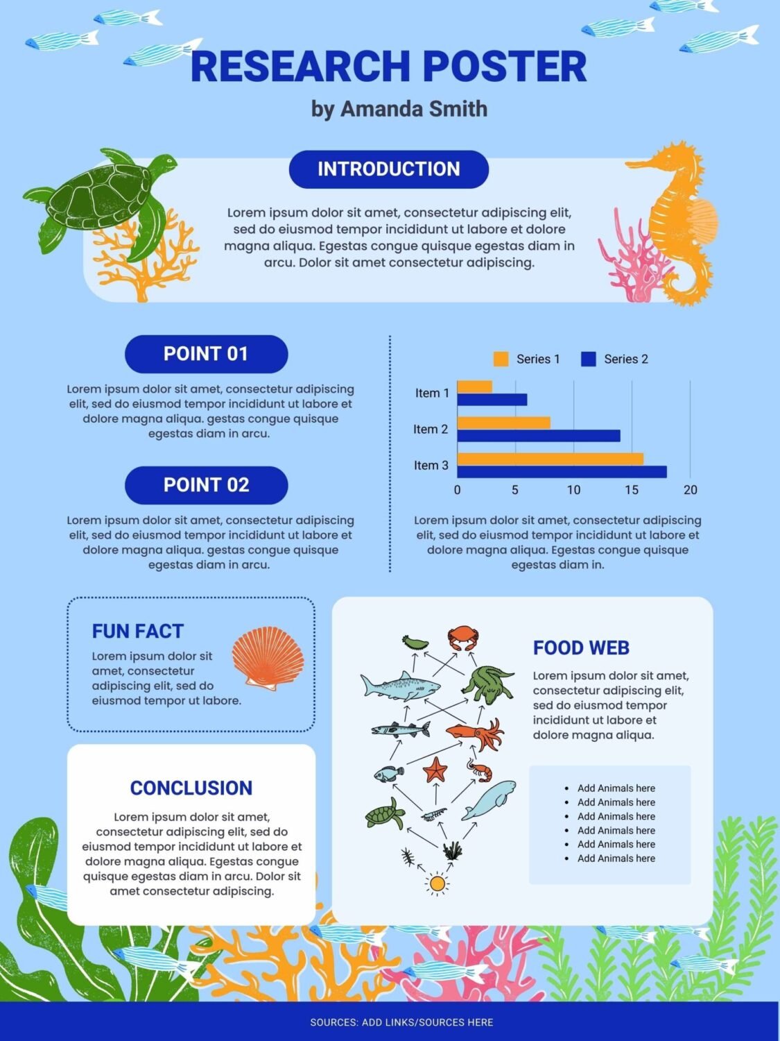 Illustrated Ocean Research Poster Preview