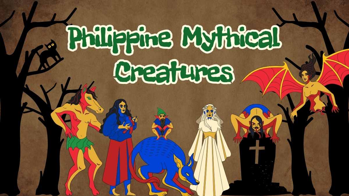 Illustrated Philippine Mythical Creatures Slides Preview