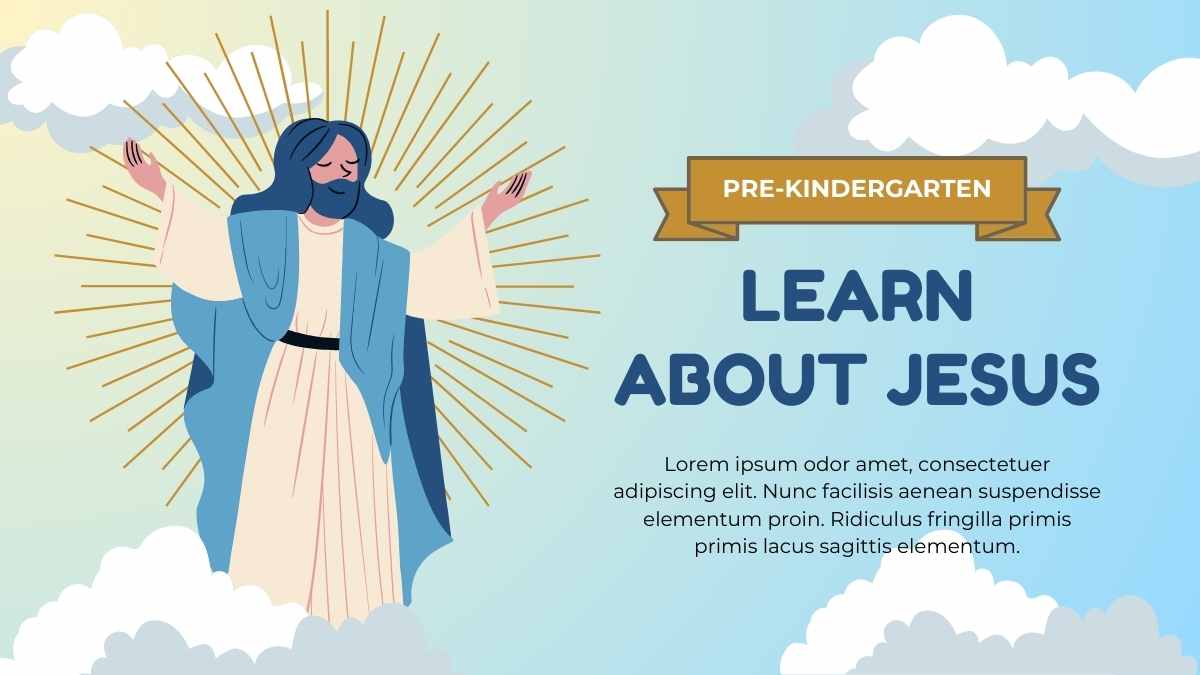 Illustrated Religion Subject for Pre-K: Learn about Jesus Preview