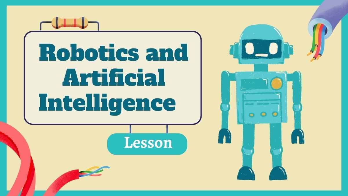Illustrated Robotics and Artificial Intelligence Lesson Slides Preview