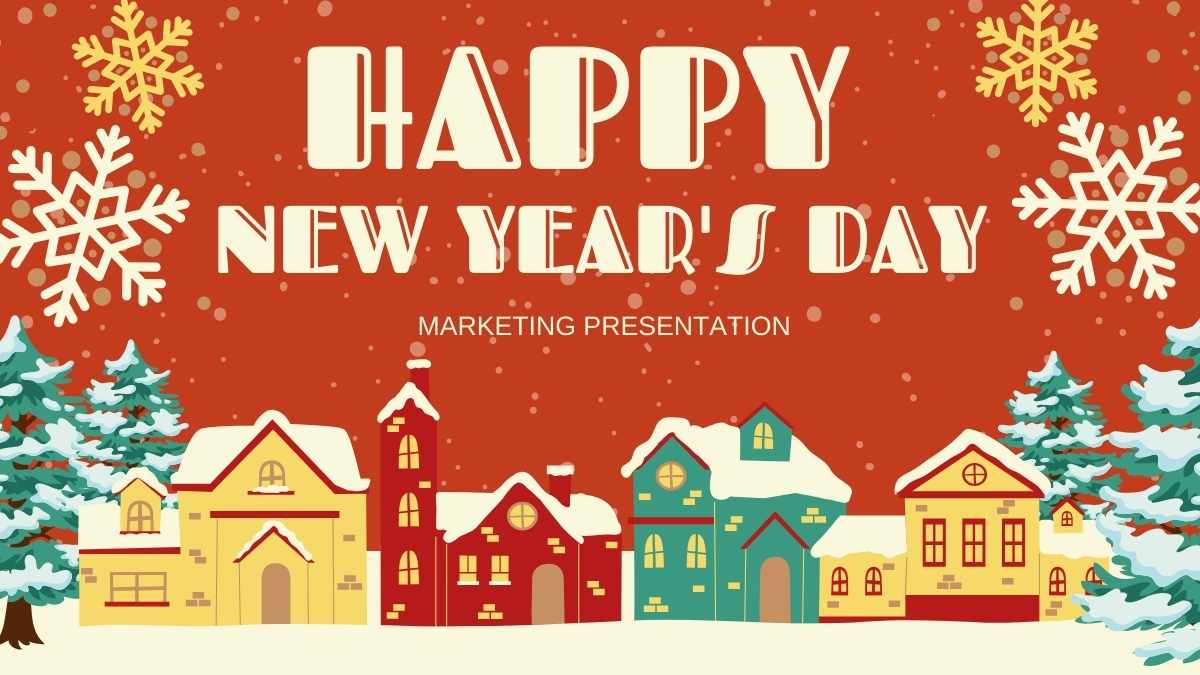 Illustrative Happy New Year’s Day Slides Preview