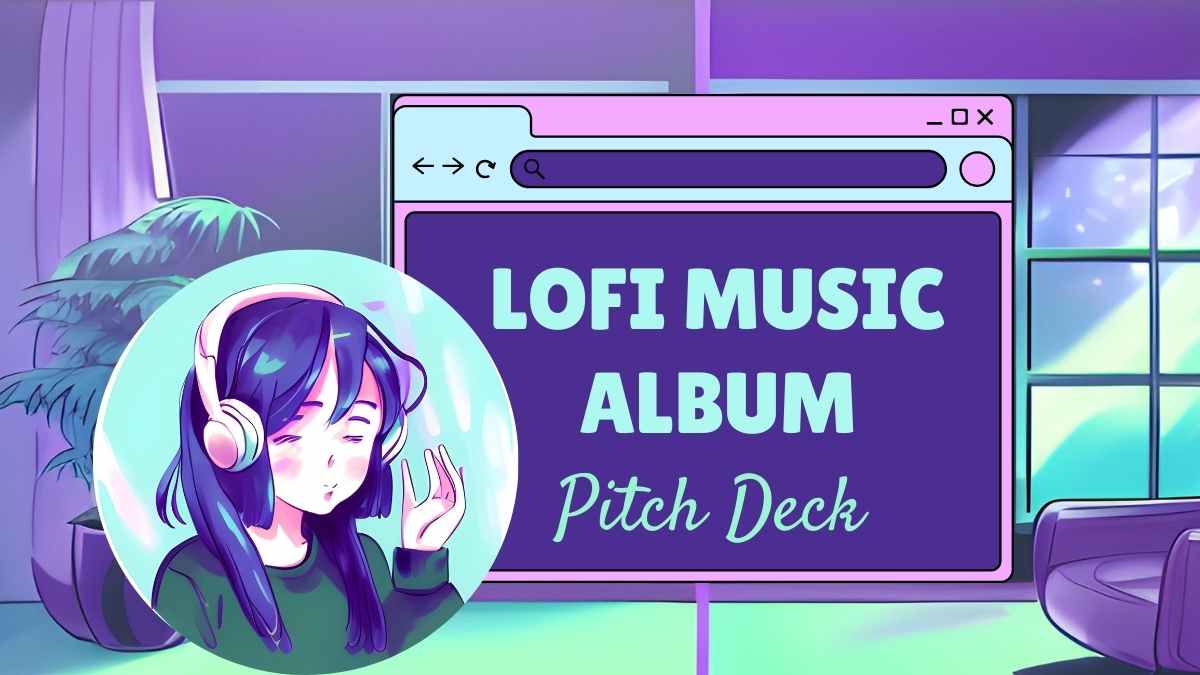 Lofi Music Album Pitch Deck Preview