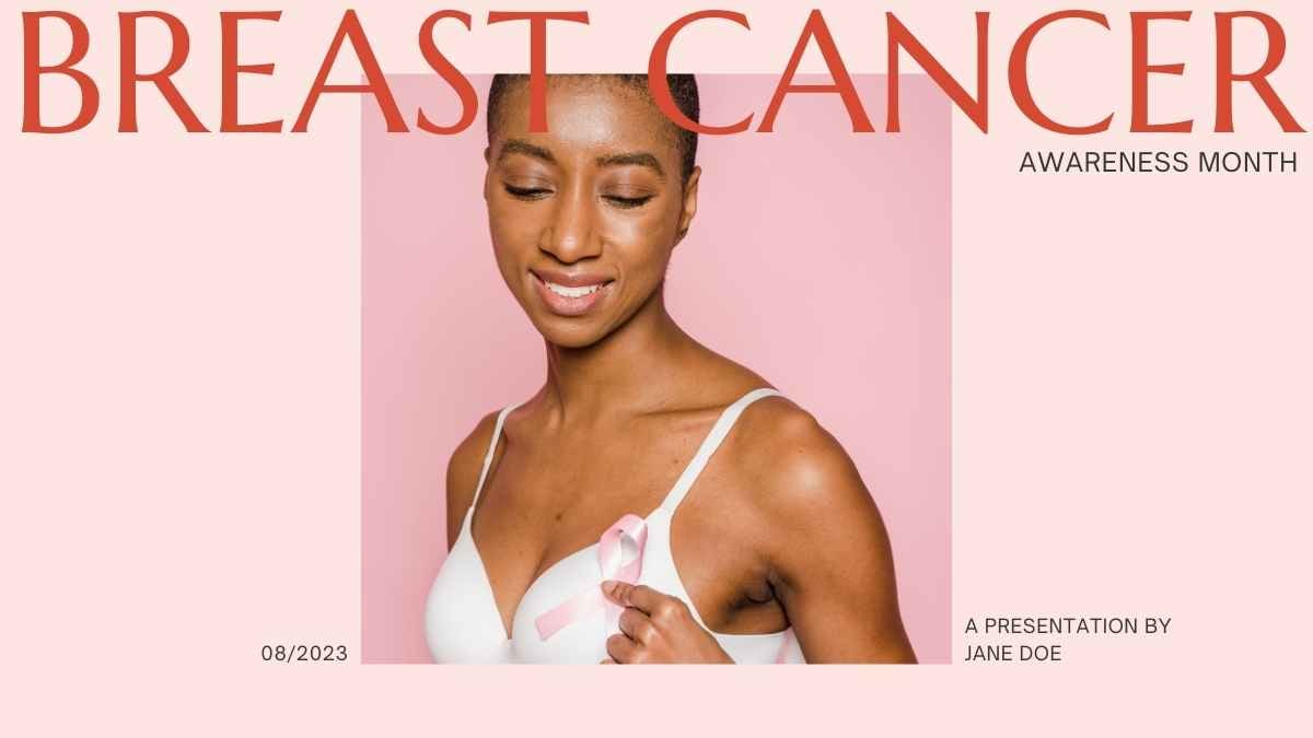 Minimal Breast Cancer Awareness Month Slides Preview