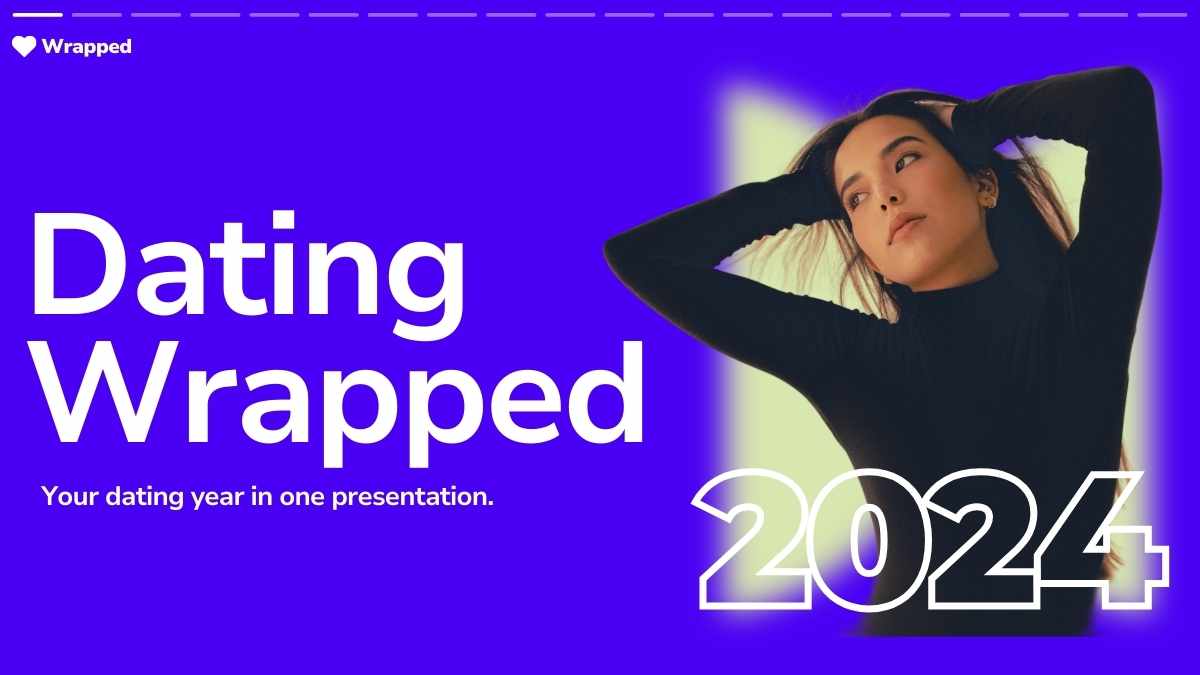 Minimal Dating Wrapped Up Highlights Slides Preview