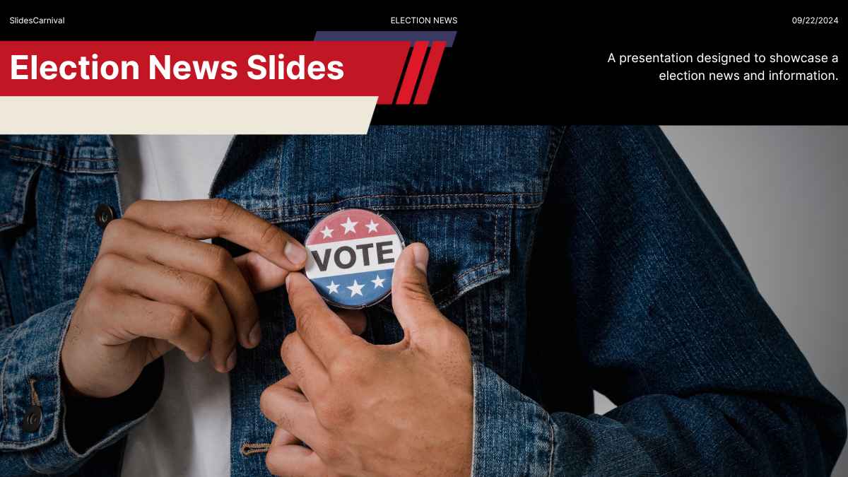Minimal Election News Background Slides Preview