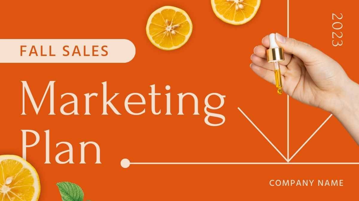 Minimal Geometric Fall Sales Marketing Plan Slides Preview