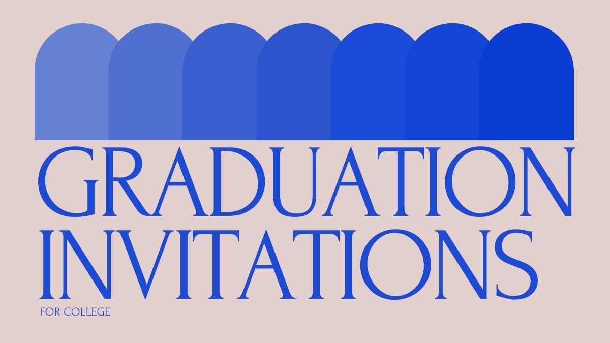 Minimal Graduation Invitations for College Preview
