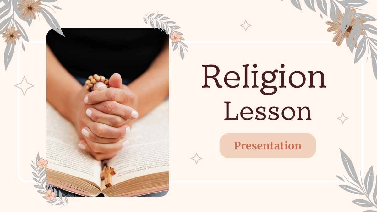 Minimal Religion Lesson Slides Preview