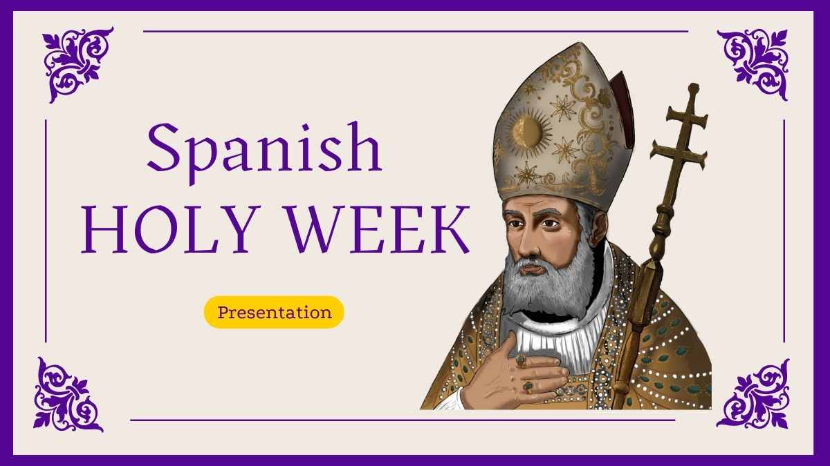 Minimal Spanish Holy Week Slides Preview