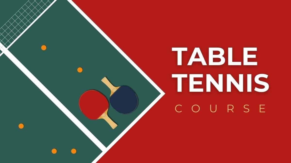 Red Minimal Table Tennis Course Preview