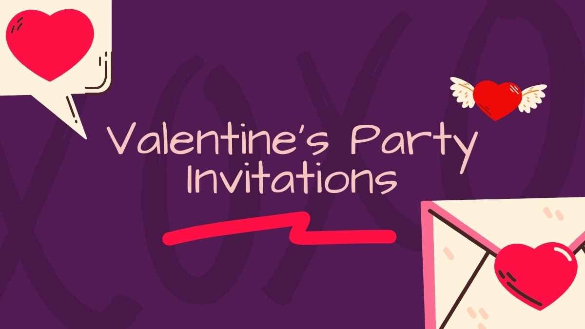 Minimal Valentine’s Party Invitations Preview