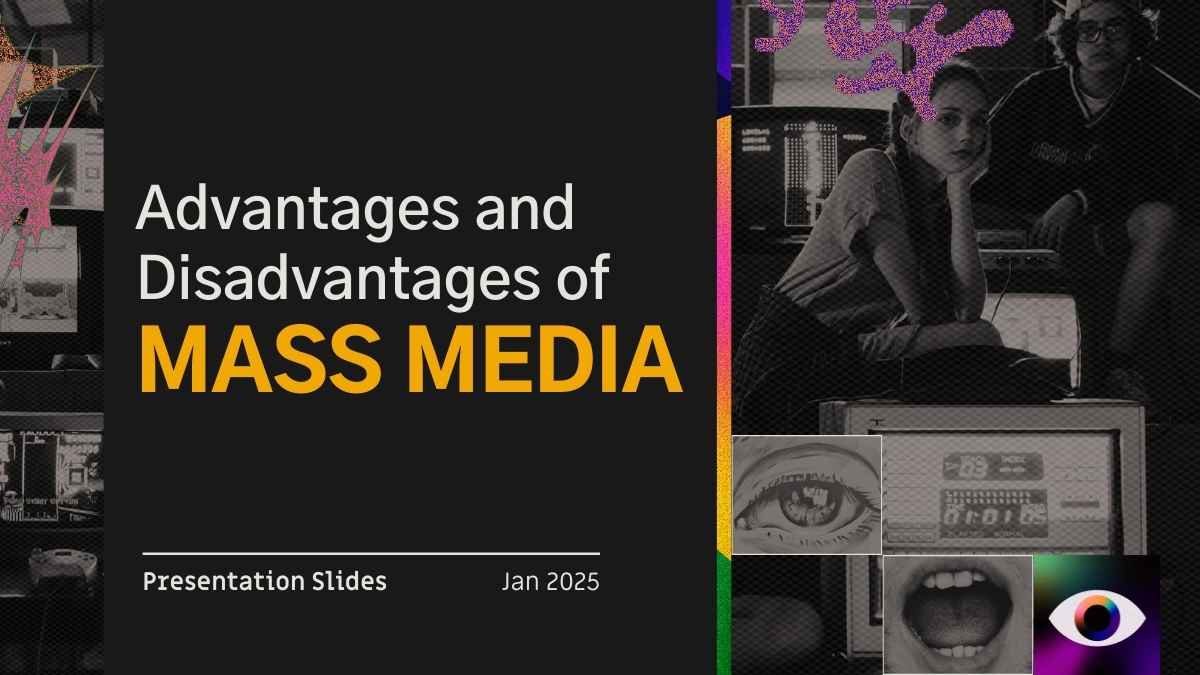 Modern Advantages And Disadvantages of Mass Media Slides Preview