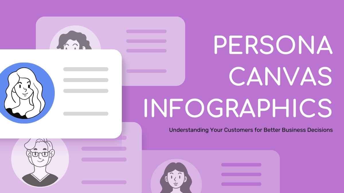 Modern Geometric Persona Canvas Infographics Preview