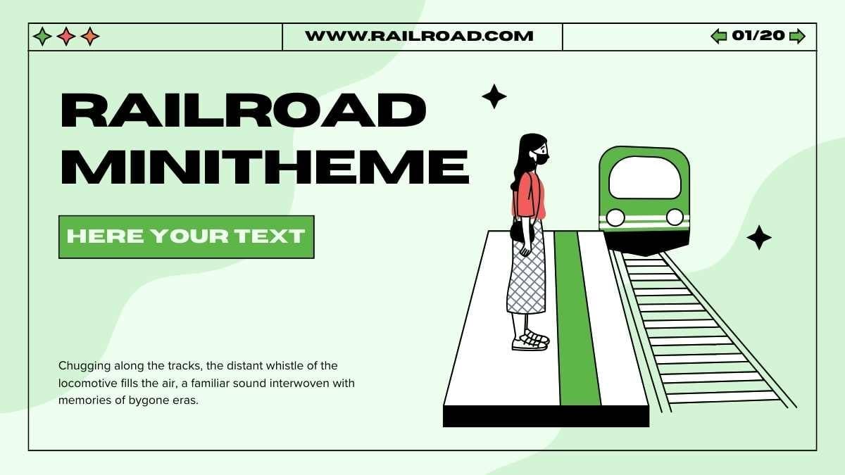 Modern Illustrated Railroad Minitheme Preview
