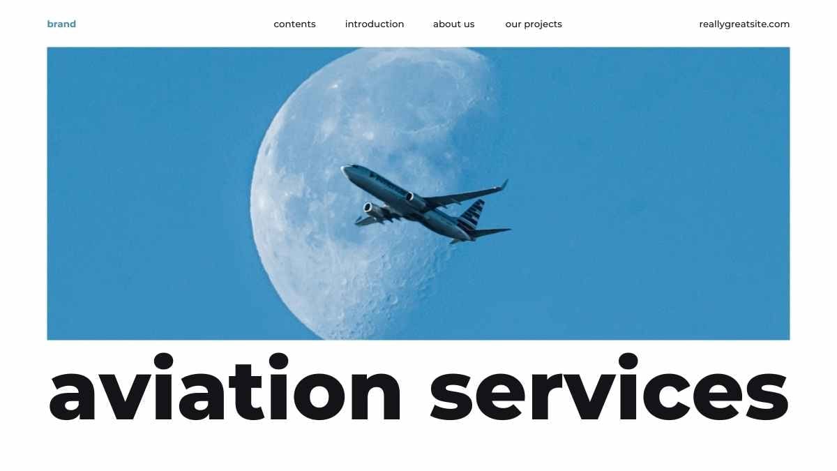 Modern Minimal Aviation Services Project Proposal Preview