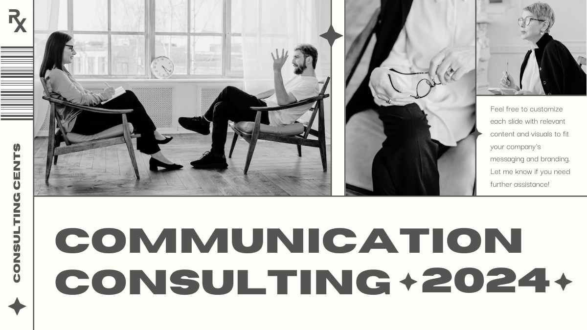 Modern Minimal Communication Consulting Slides Preview