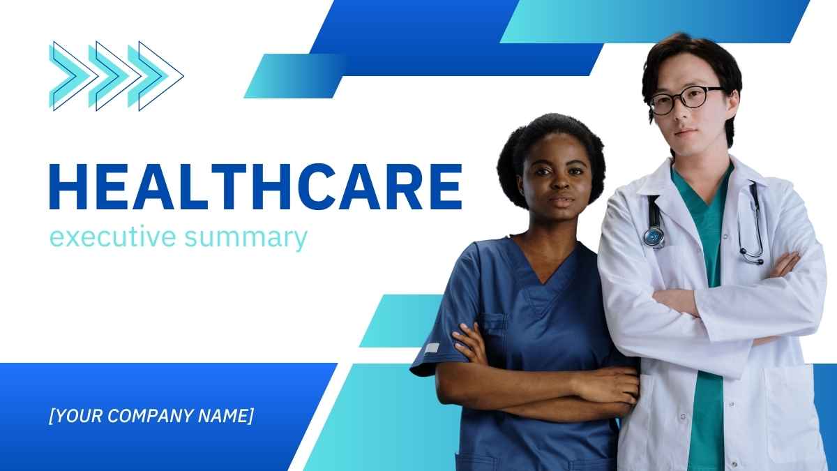 Modern Minimal Healthcare Executive Summary Slides Preview