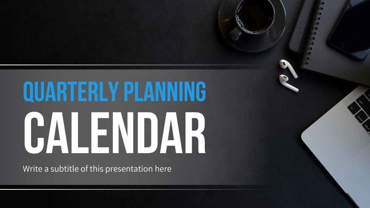 Modern Minimal Quarterly Planning Calendar Preview