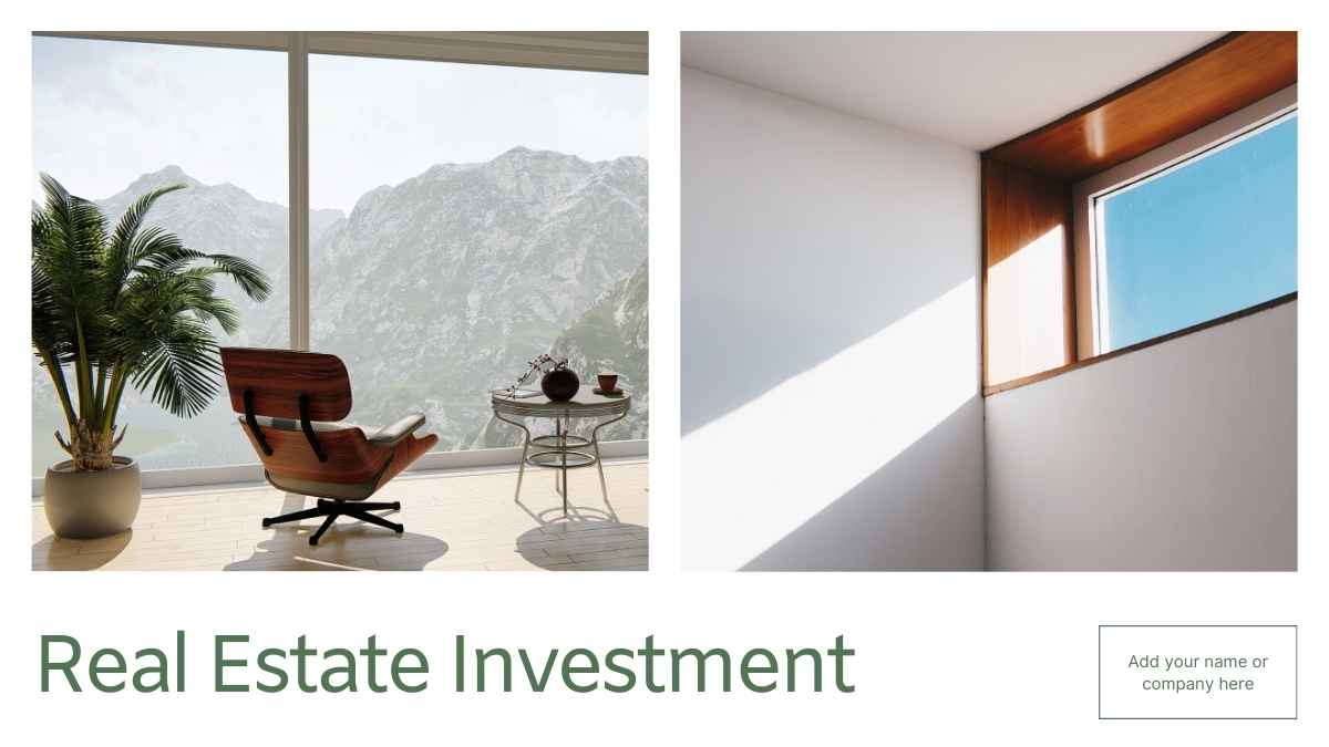 Modern Minimal Real Estate Investment Slides Preview