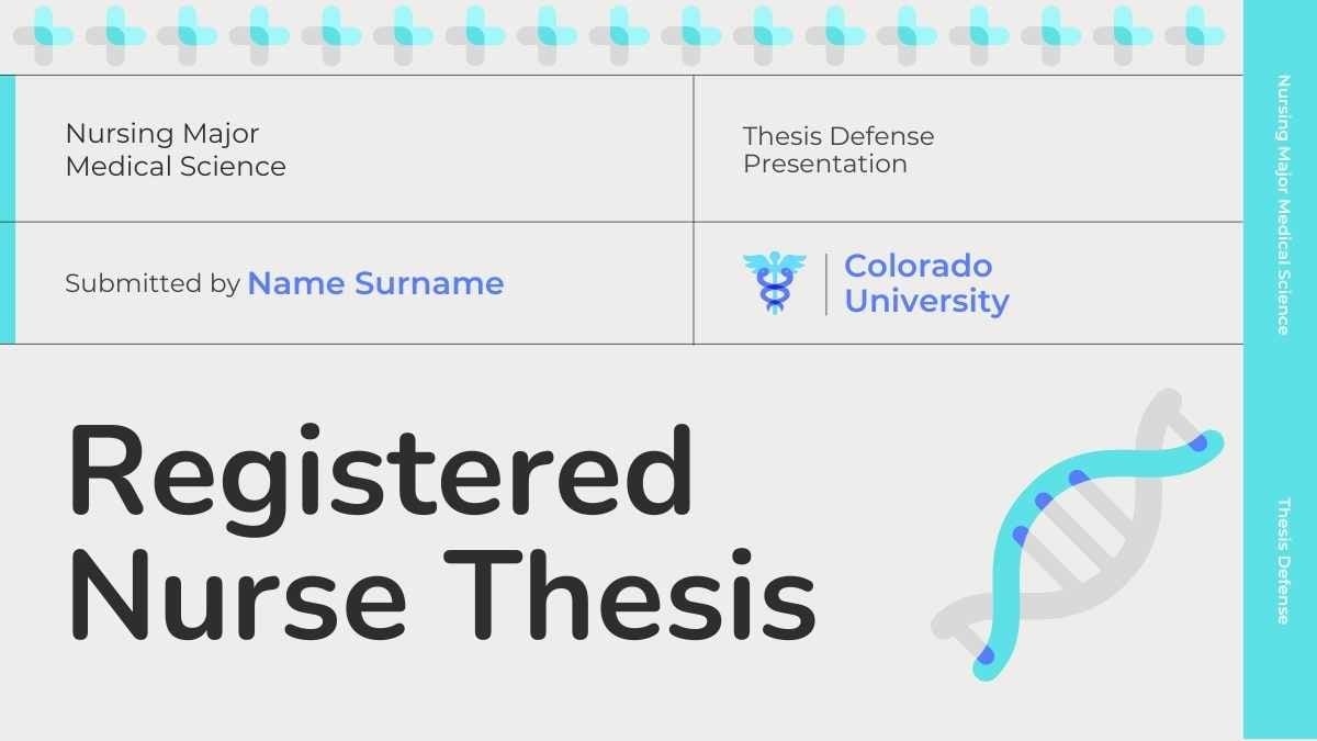Modern Minimal Registered Nurse Thesis Defense Preview
