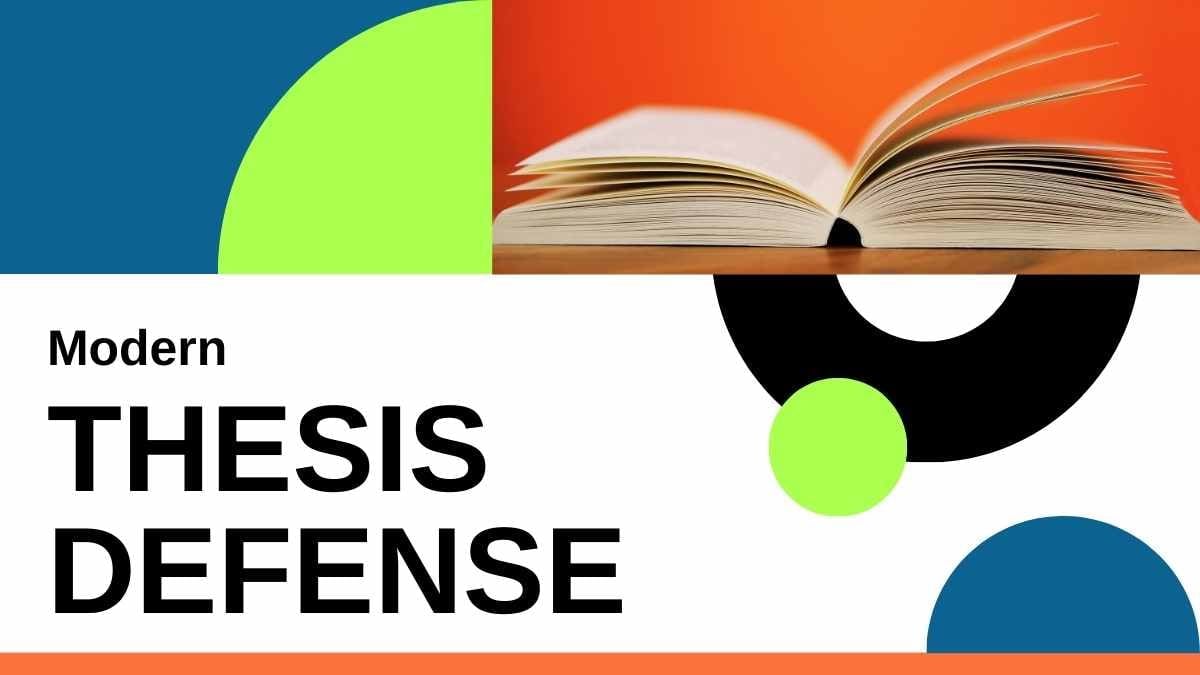 Modern Minimal Thesis Defense Slides Preview