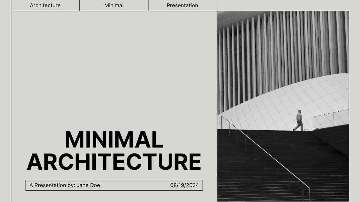 Modern Minimalist Architecture Slides Preview