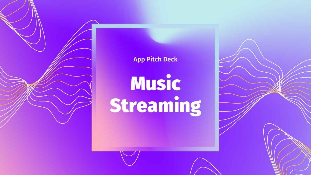 Cool Music Streaming App Pitch Deck Preview